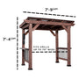 Load image into Gallery viewer, Saxony Grill Gazebo Overall Dimension
