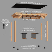 Load image into Gallery viewer, Saxony XL Grill Gazebo Exploded View
