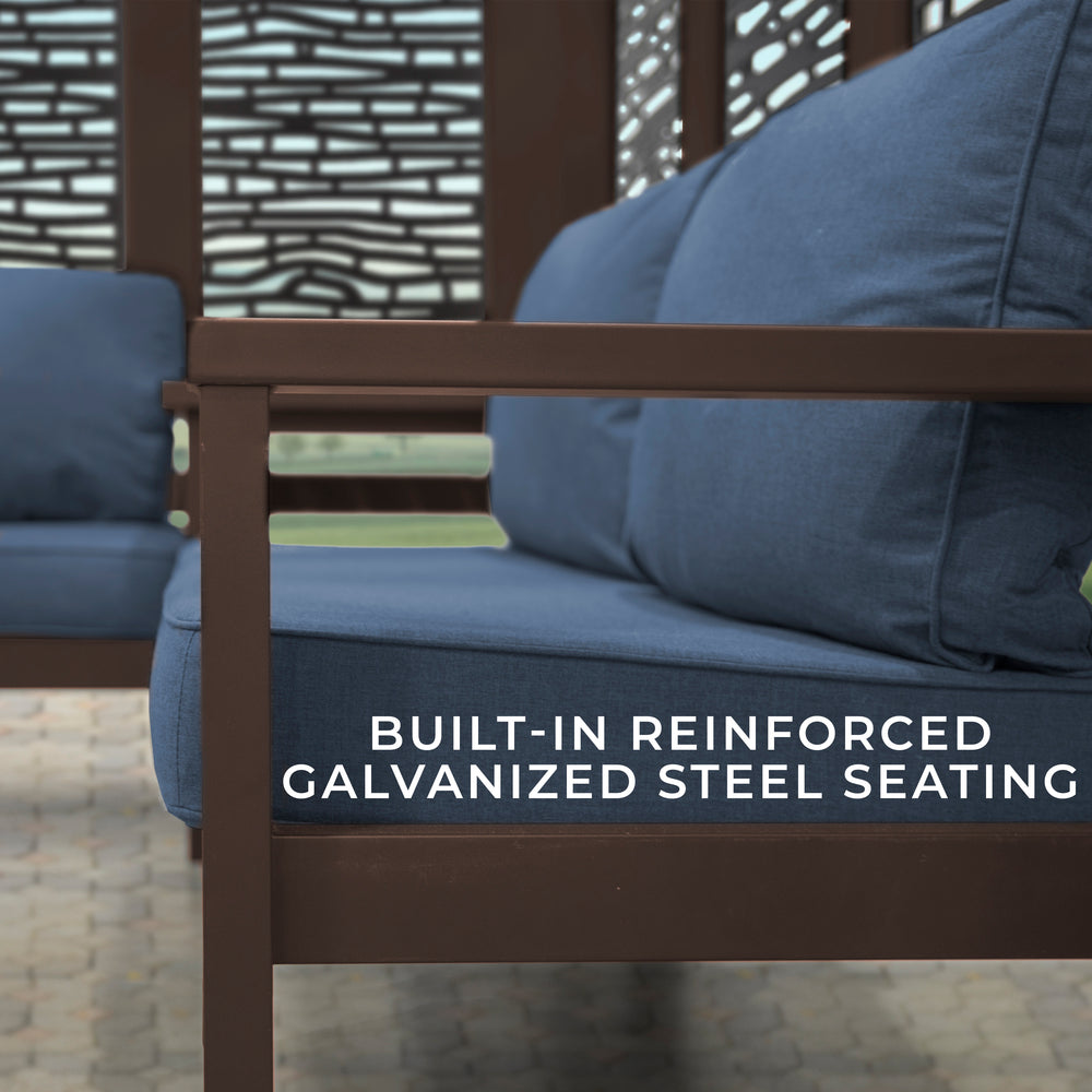 Built-In Reinforced Galvanized Steel Seating