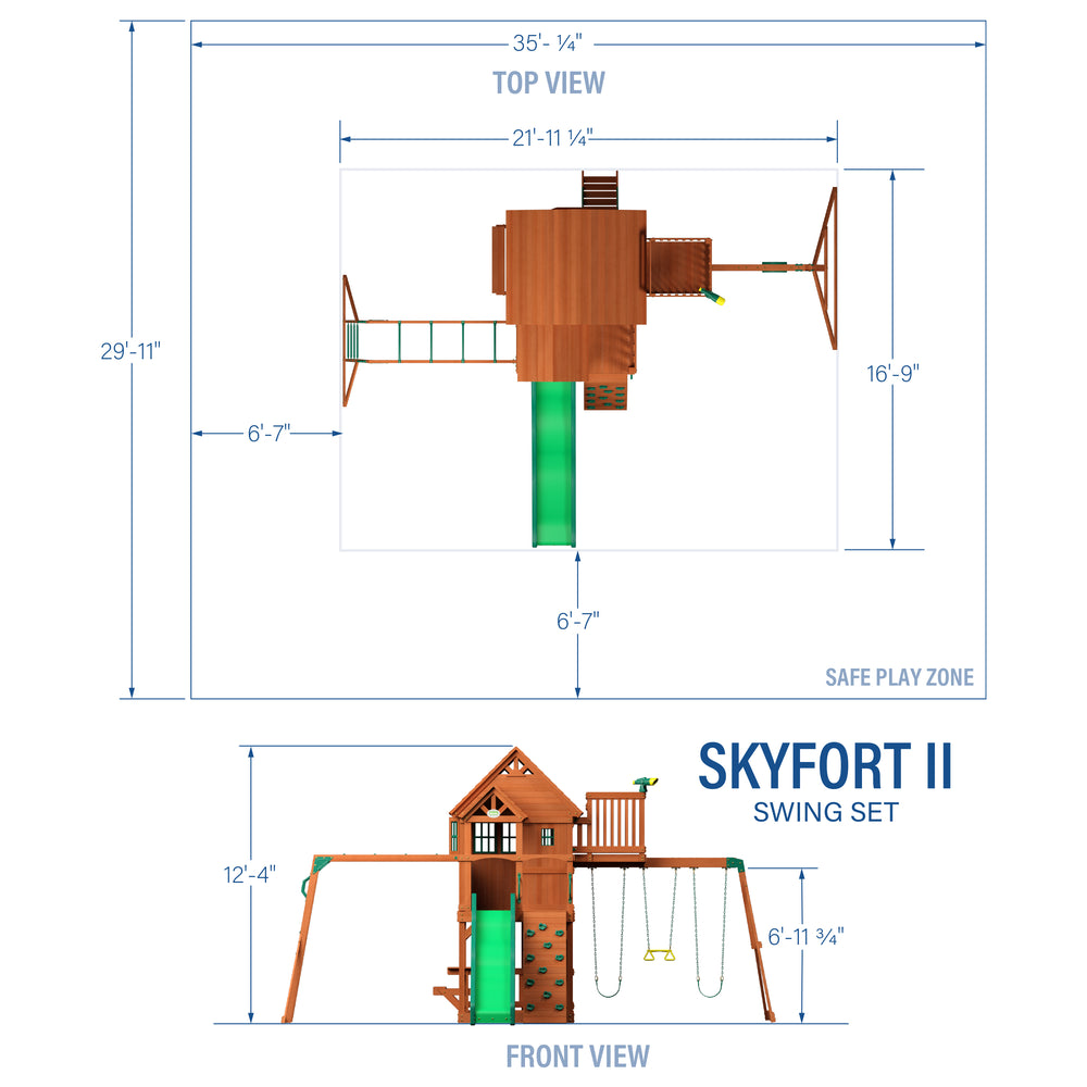 skyfort ii dimensions