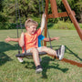 Load image into Gallery viewer, Skyfort With Tube Slide Wooden Swing Set Web Swing
