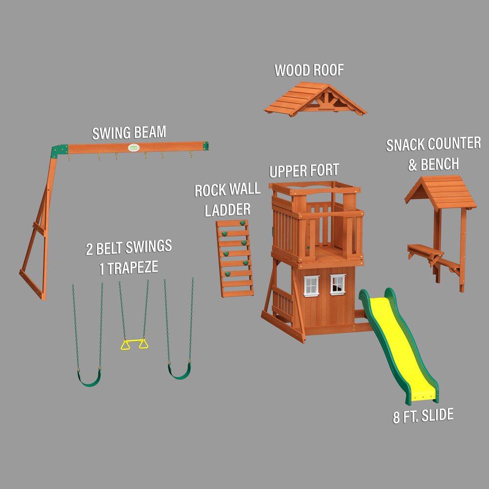 Tanglewood Swing Set Exploded View