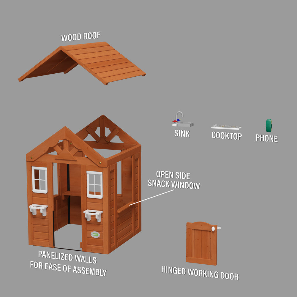 Timberlake Playhouse Exploded View