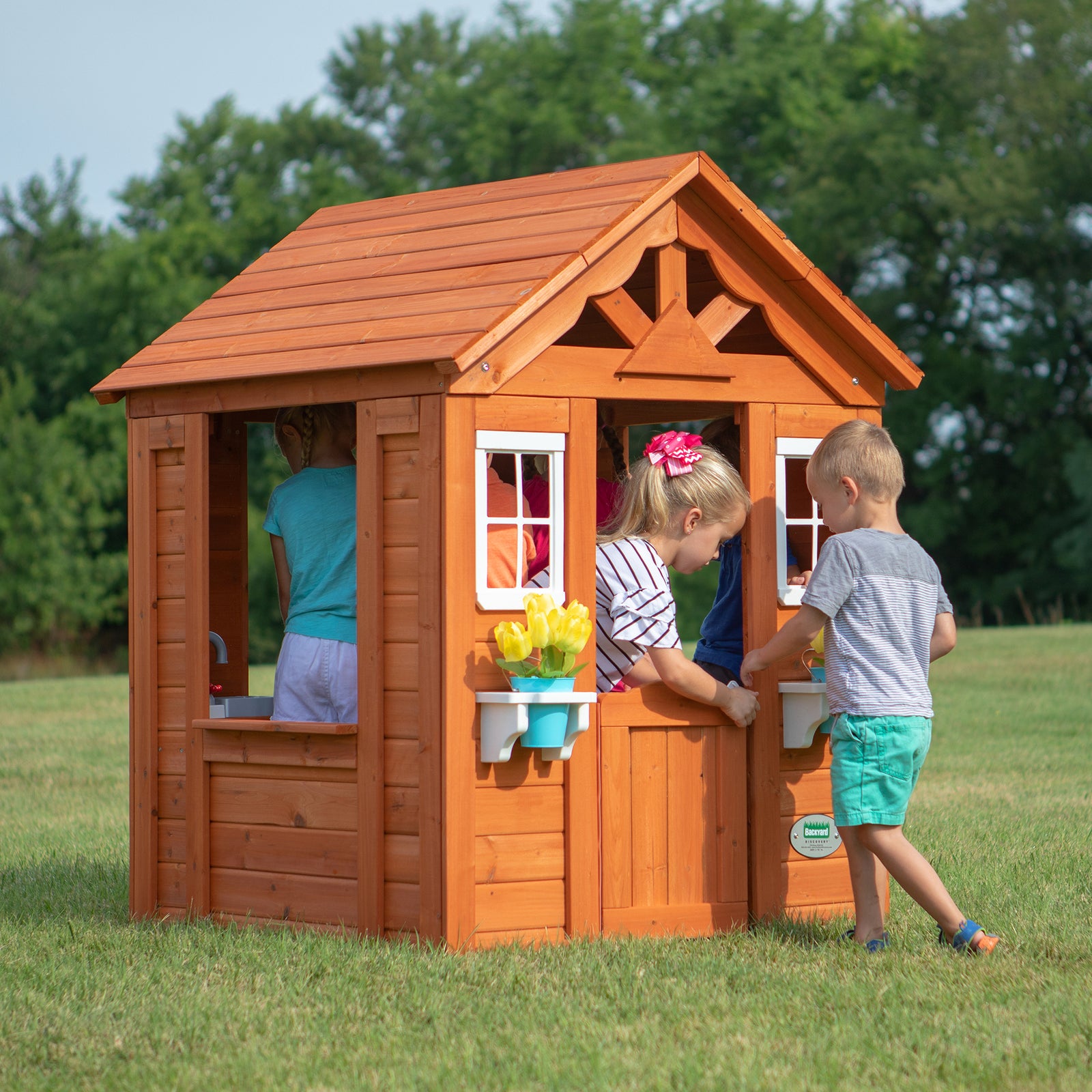 Load image into Gallery viewer, Wooden Playhouses - Timberlake Playhouse#main
