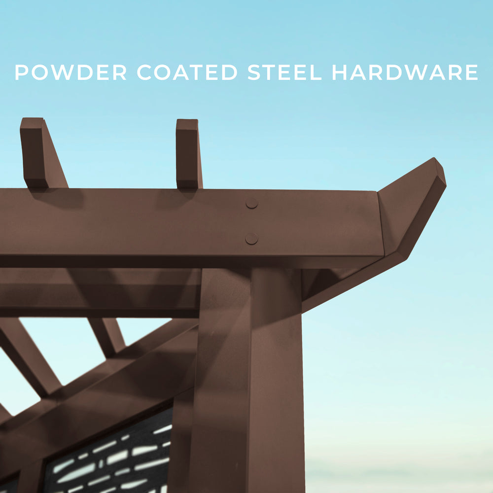 Powder coated steel hardware