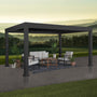 Load image into Gallery viewer, 14x12 Trenton Modern Steel Pergola With Sail Shade Soft Canopy
