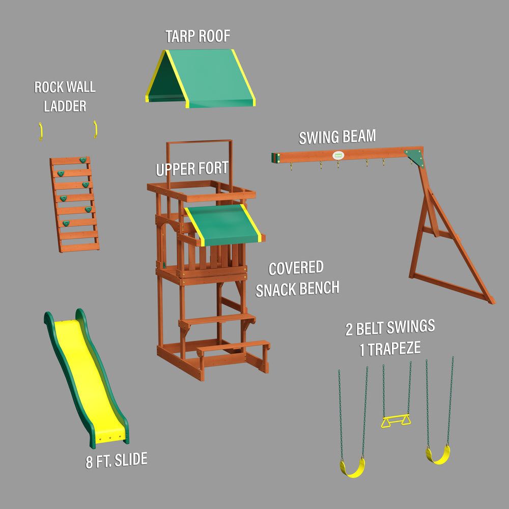Tucson Swing Set Exploded View