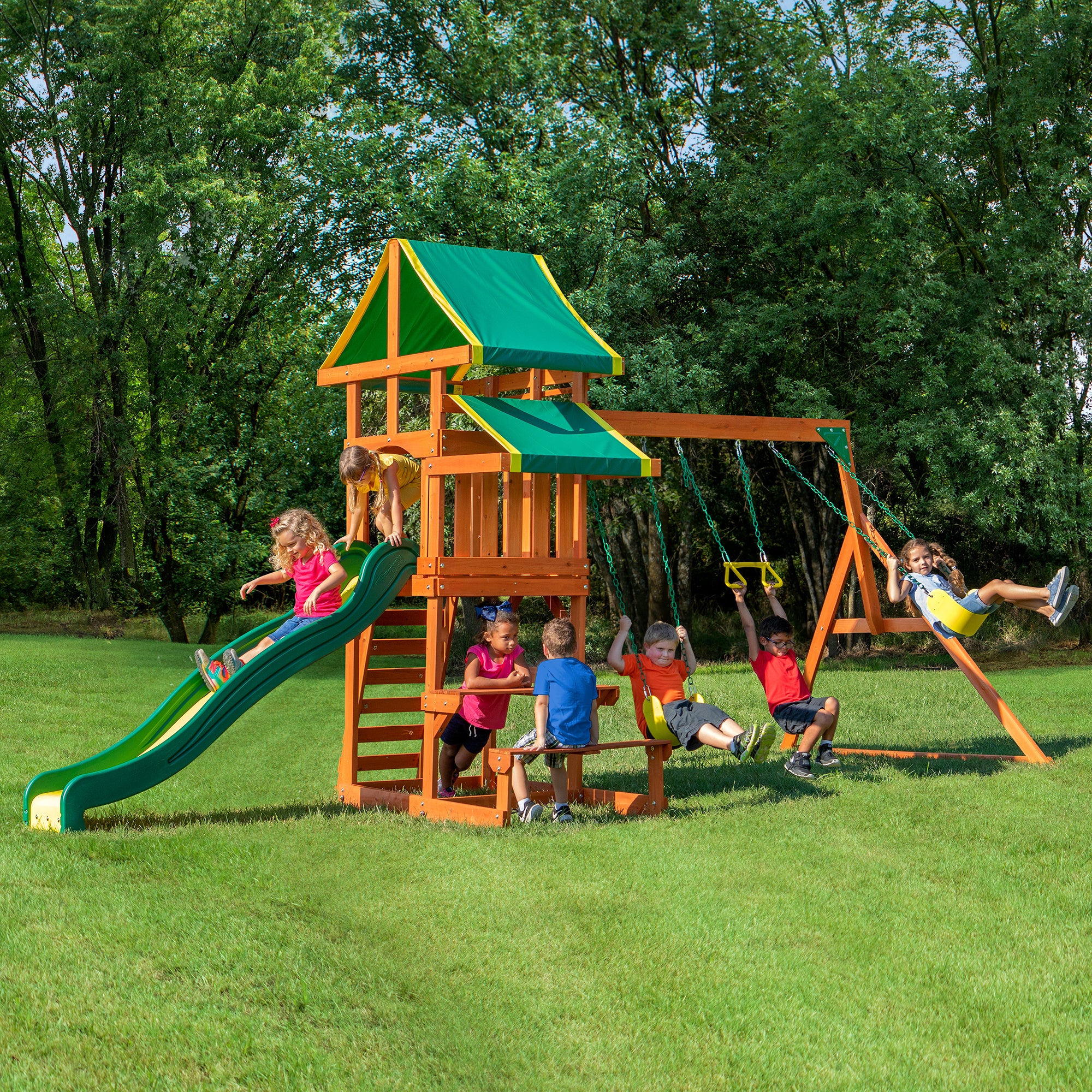 Backyard Discovery Playsets - Tucson Wooden Swing Set