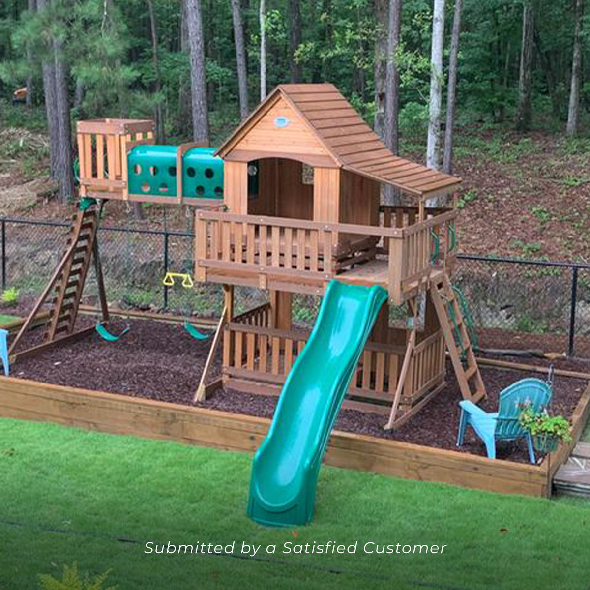Woodridge Elite Wooden Swing Set