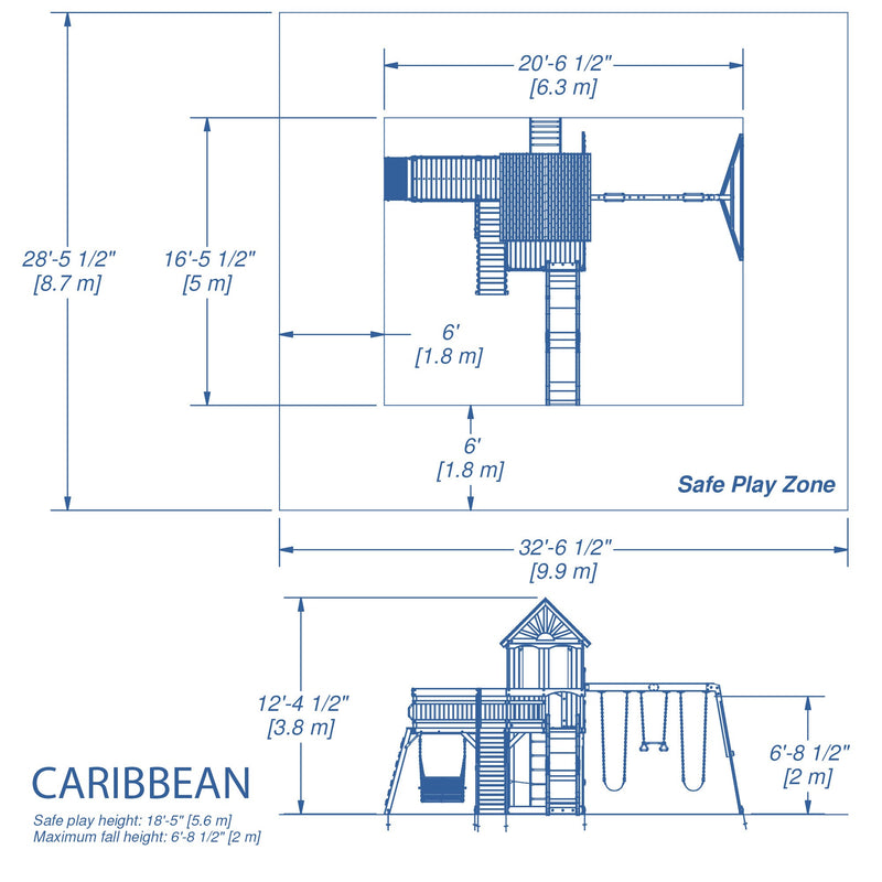 Caribbean Swing Set specifications